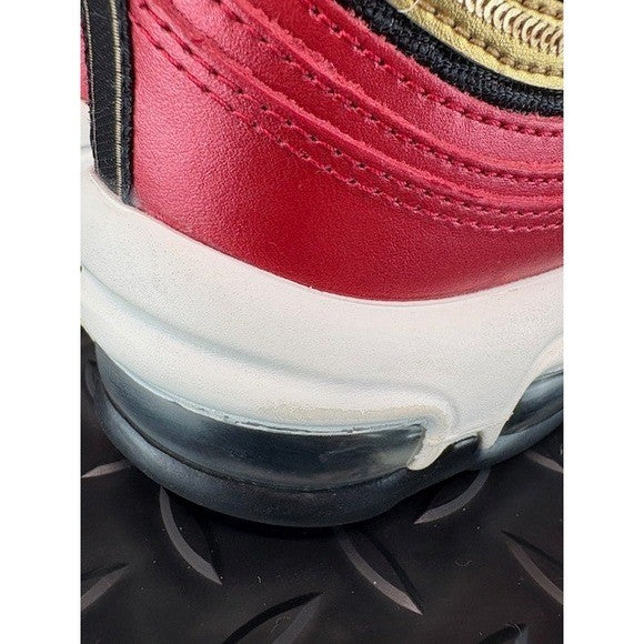 Nike Air Max 97 Red Gold Sequin CT1148-600 sneakers Mens size 8.5 or womens 103