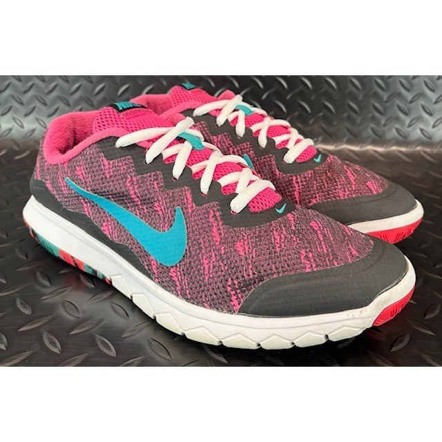 Nike Flex Experience RN4 Black Pink White 749177-603 Womens sneakers size 101