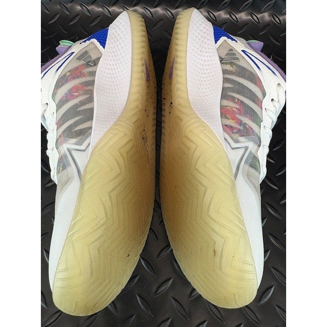 Adidas Defiant Speed White Purple Blue HQ8459 Womens running sneakers size 75