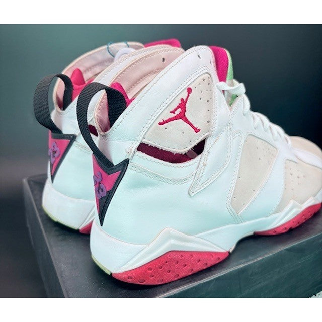 Air Jordan 7 VII Hare White Fuchsia Sneakers Athletic Shoes 2008 Mens size 8.52