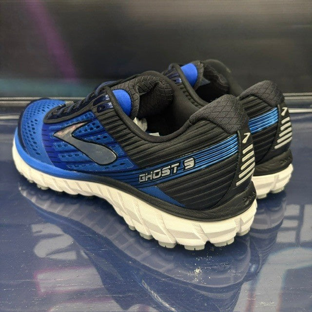 Brooks Ghost 9 Blue Black Silver (2017) 1102331D404 Mens sneakers size 11.53