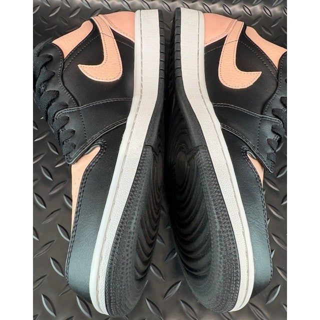 Jordan 1 Low Black Arctic Orange-White 553558-034 Mens sneakers size 9.55