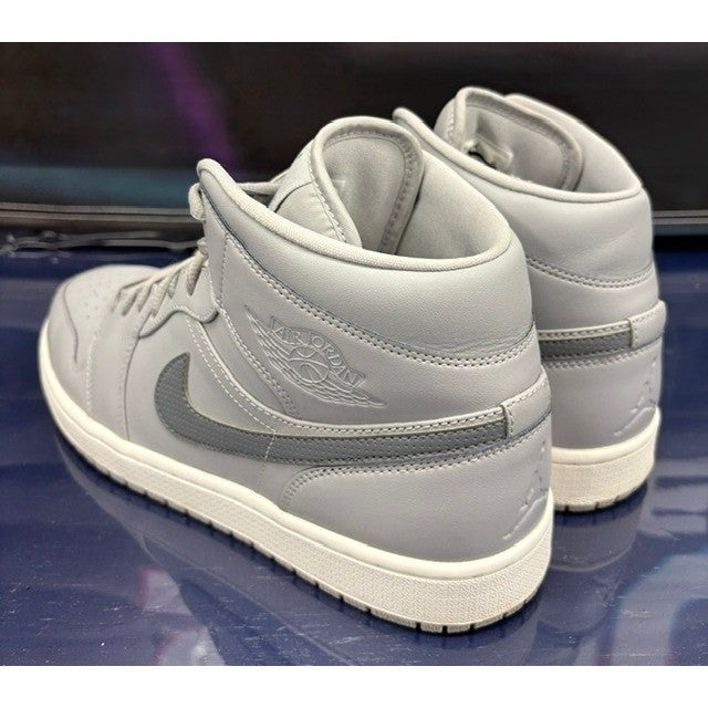Jordan 1 Retro Mid Wolf Grey Cool Grey (2016) 554724-033 mens sneakers size 123