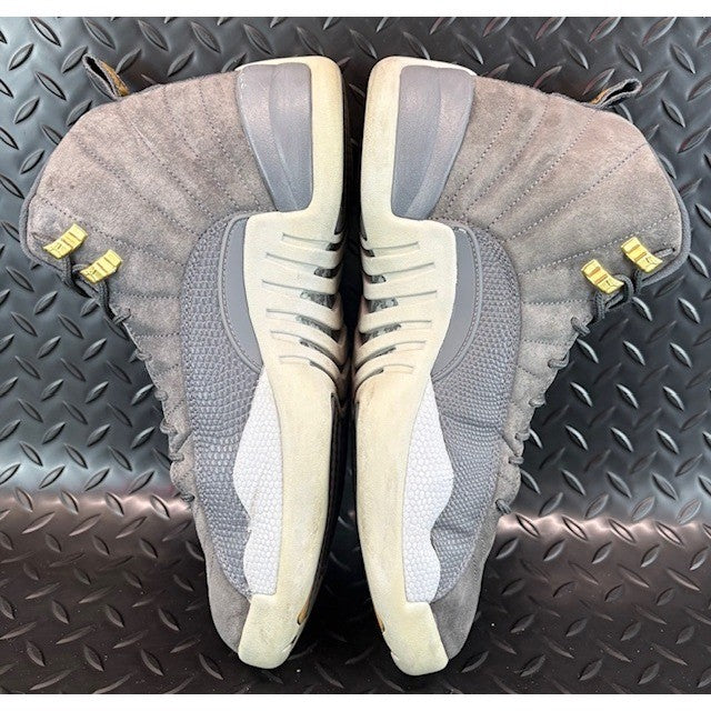Jordan 12 Retro Dark Grey Suede Leather 130960-005 Mens Sneakers size 105