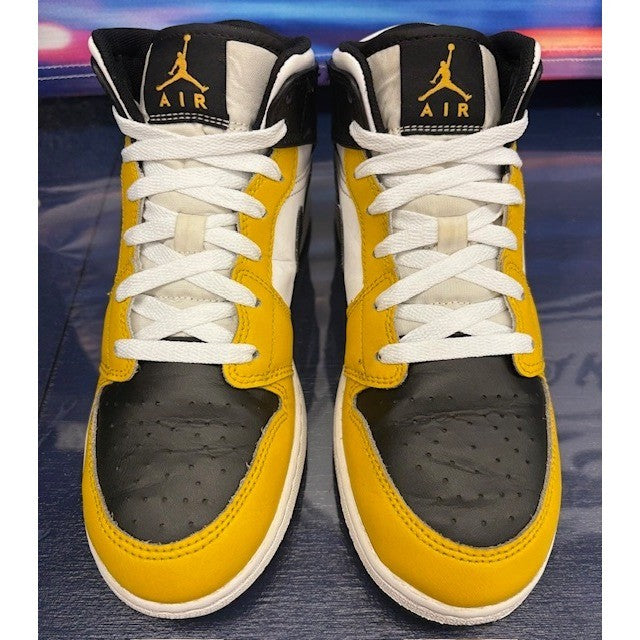 Jordan 1 Mid Yellow Ochre Grade School (2023) DQ8423-701 Kids sneakers size 7Y4