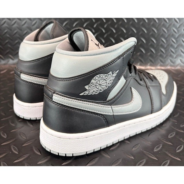 Jordan 1 Mid Shadow Black Particle Grey BQ6472-007 Womens sneakers size 10.52