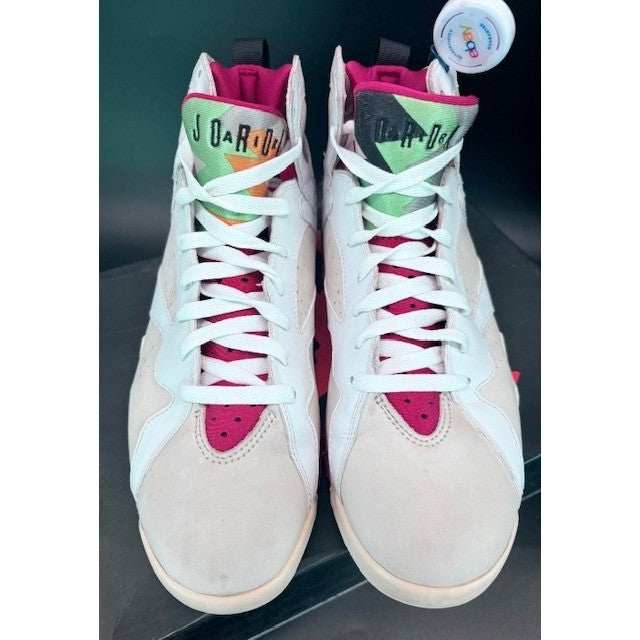 Air Jordan 7 VII Hare White Fuchsia Sneakers Athletic Shoes 2008 Mens size 8.54