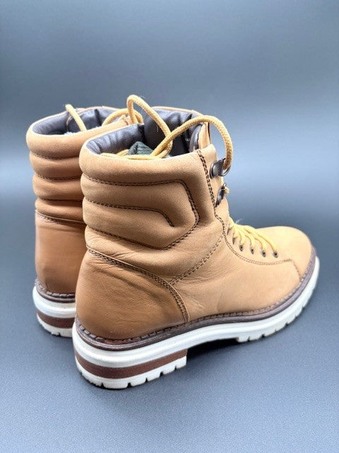 RooLee Light Brown Leather Boots Mens size 9.5 US Super Soft2