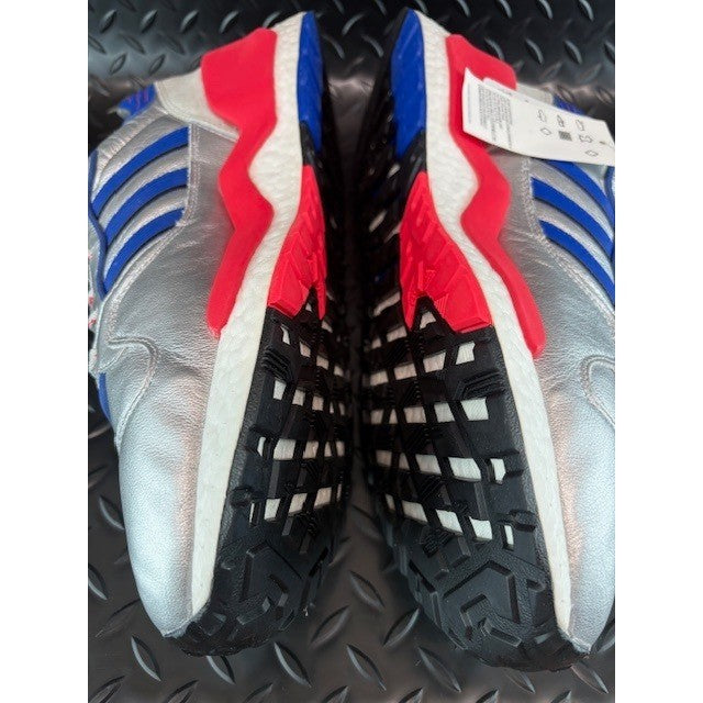 Adidas ZX 930 EQT Micropacer Silver Blue Red EF5558 Mens sneakers size 125