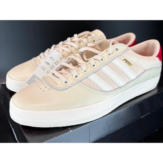 Adidas Puig Indoor Cream White Scarlet Skateboarding Sneakers GW3150 Mens sz 9.50