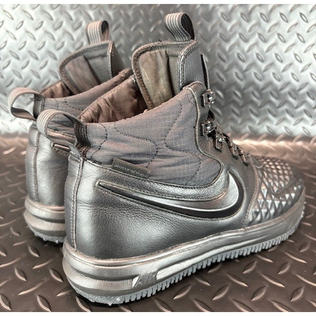 Nike Lunar Force 1 Duckboot '17 Black Leather Womens sneakers boots sz 8 or 6.5Y2