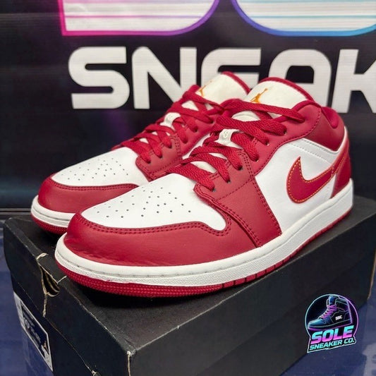 Jordan 1 Low Cardinal Red (2022) 553558-607 Mens sneakers size 10.50