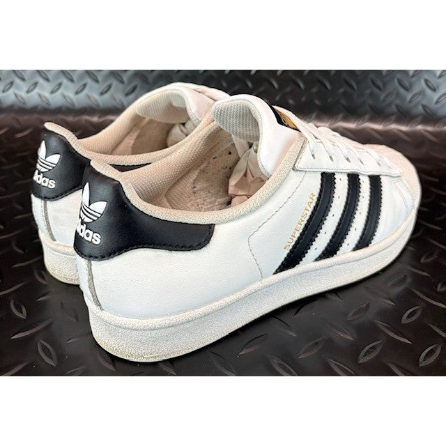 Adidas Superstar White Black Stripe Athletic Sneakers Casual Shoes Mens size 62
