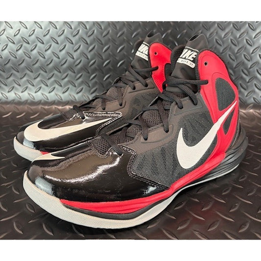 Nike Prime Hype DF Black Red Mens Basketball Shoes Sneakers size 8.50