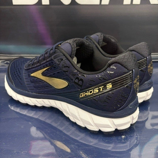 Brooks Ghost 9 Navy Blue Gold (2017) 1102331D490 Mens sneakers size 11.53