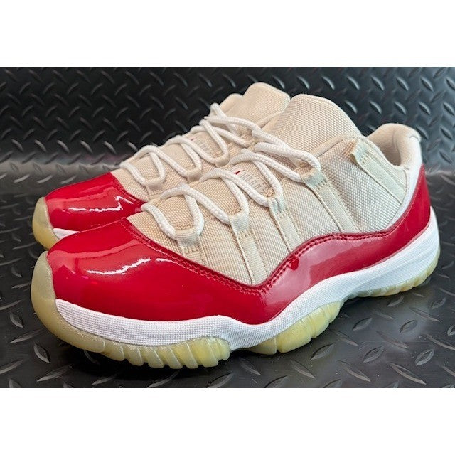 Jordan 11 Retro Low Cherry (2016) Red White 528895-102 Mens sneakers size 9.50
