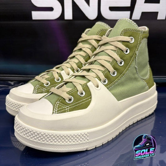 Converse CT AS Construct High Alligator Green A03471C Womens sneakers size 10.50