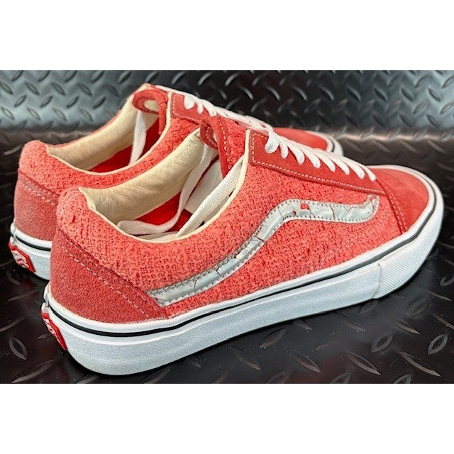 Vans X Supreme Old Skool Pro Iridescent Coral White Mens Low top sneakers size 82