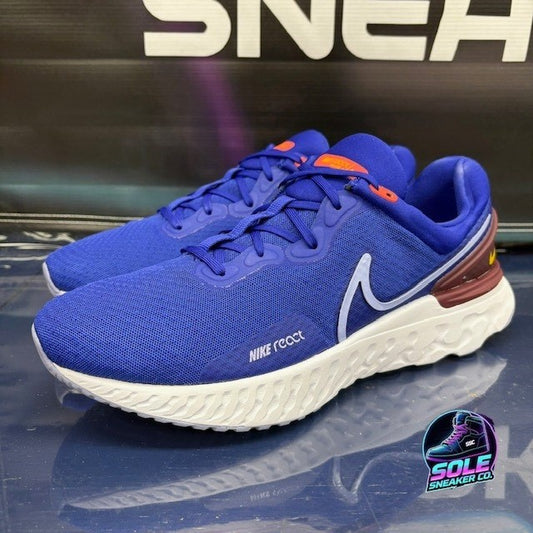 Nike React Miler 3 Blue White (2022) DD0490-400 Mens sneakers size 11.50