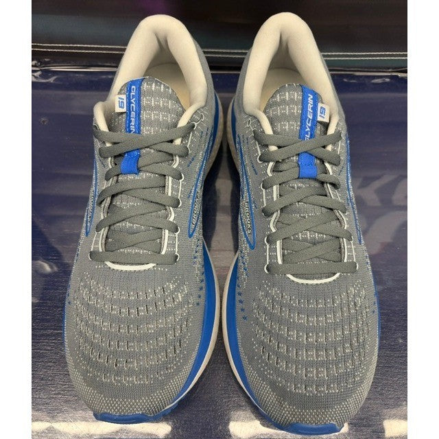 Brooks Glycerin 19 Grey Blue White (2021) 1103561D095 Mens sneakers size 11.54