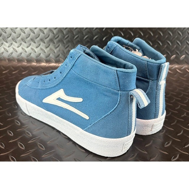 Lakai New Port Hi Blue Suede Skateboarding Sneakers Mens Size 10 MS219-0253-A003