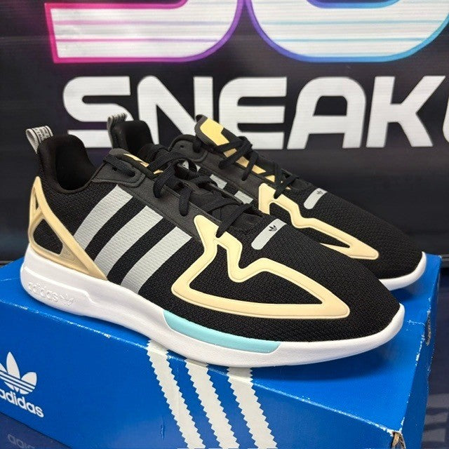 Adidas Originals ZX 2K Flux Black White FY0608 Womens sneakers size 10.51