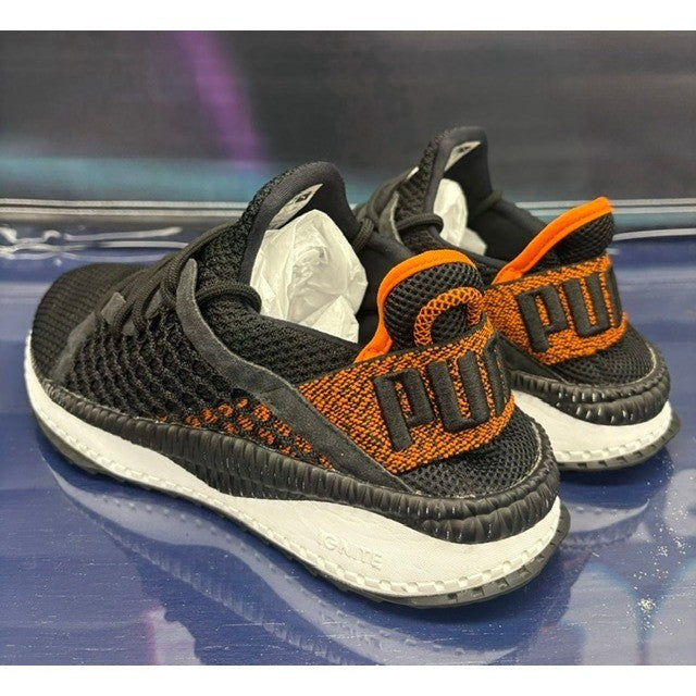 Puma Tsugi Netfit Black Orange (2017) 366162-02 Youth Sneakers size 6C3