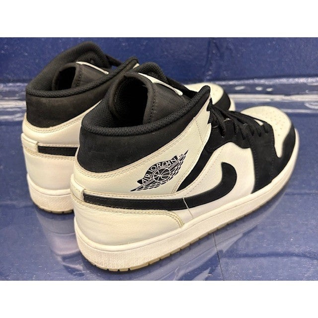 Jordan 1 Mid Diamond Shorts White Black (2021) DH6933-100 Mens sneakers size 122