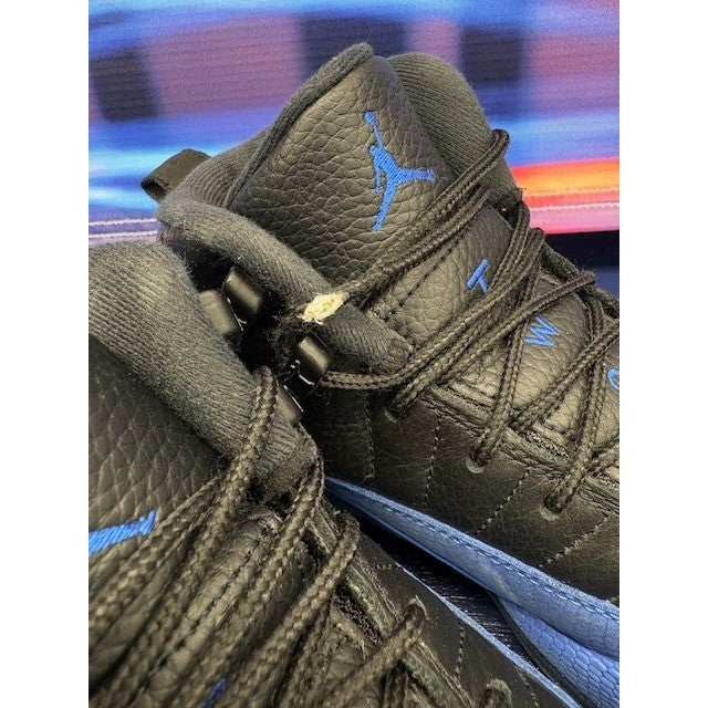 Jordan 12 Retro Black Game Royal 153365-014 Youth sneakers size 5Y2