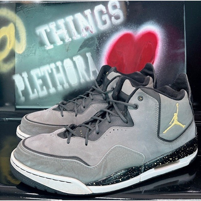 Jordan Courtside Cool Gray Sonic Yellow 2011 Jumpman Basketball Sneakers Size 130