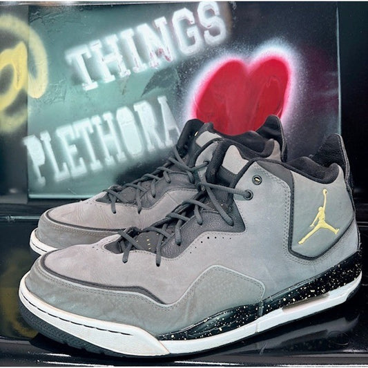Jordan Courtside Cool Gray Sonic Yellow 2011 Jumpman Basketball Sneakers Size 130