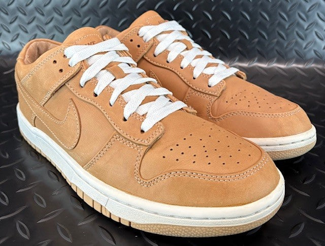 Nike Dunk Low Lux Vachetta Tan White 857587-200 Mens leather sneakers size 81