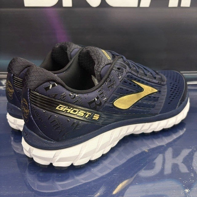 Brooks Ghost 9 Navy Blue Gold (2017) 1102331D490 Mens sneakers size 11.52