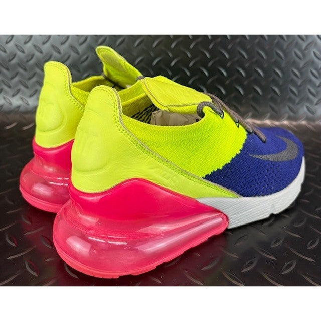 Nike Air Max 270 Flyknit Regency Purple Volt AO1023-501 Mens sneakers size 82