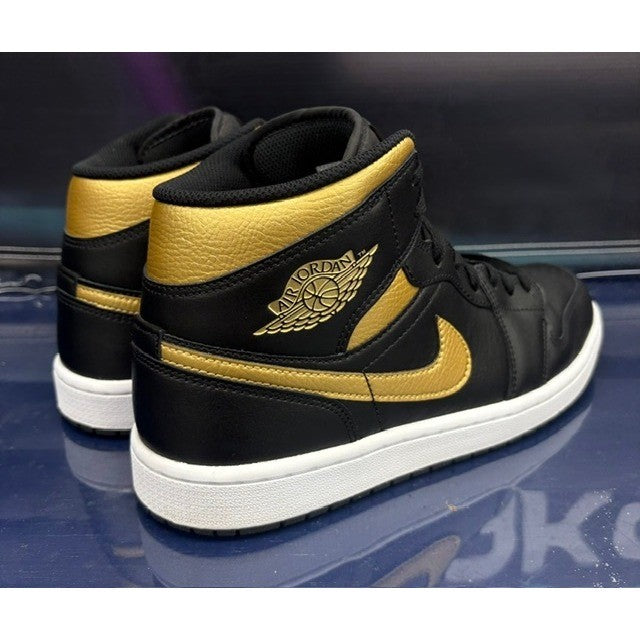Jordan 1 Mid Black Metallic Gold (2024) DQ8426-071 mens sneakers size 9.52