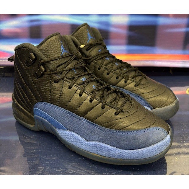 Jordan 12 Retro Black Game Royal 153365-014 Youth sneakers size 5Y1