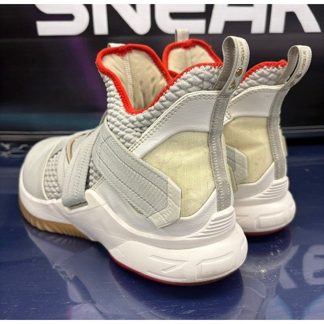 Nike LeBron Zoom Soldier 12 AU Grey Red (2018) AO2609-002 Mens sneakers size 113