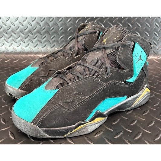 Air Jordan True Flight Black Teal Gold 342774-014 Womens sneakers size 8.5 OR 7Y0