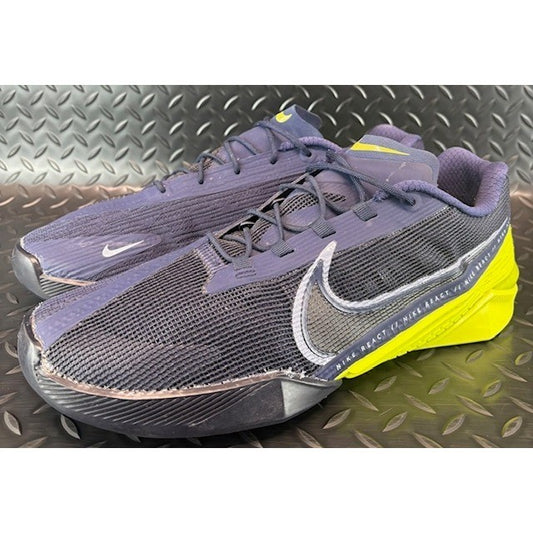 Nike React Metcon Turbo Navy Blue Lime Green CT1243-400 Mens sneakers size 130