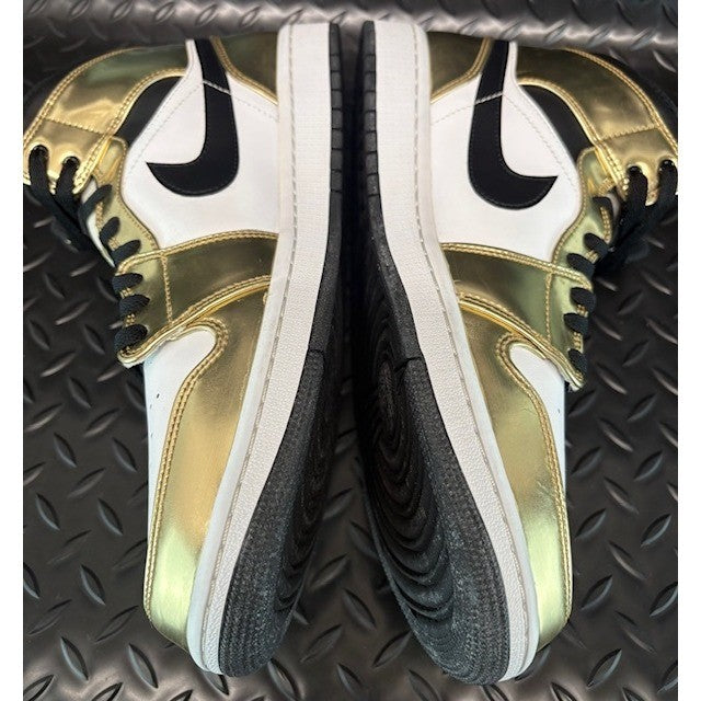 Nike Air Jordan 1 Mid Metallic Gold DC1419-700 Mens sneakers size 11.55
