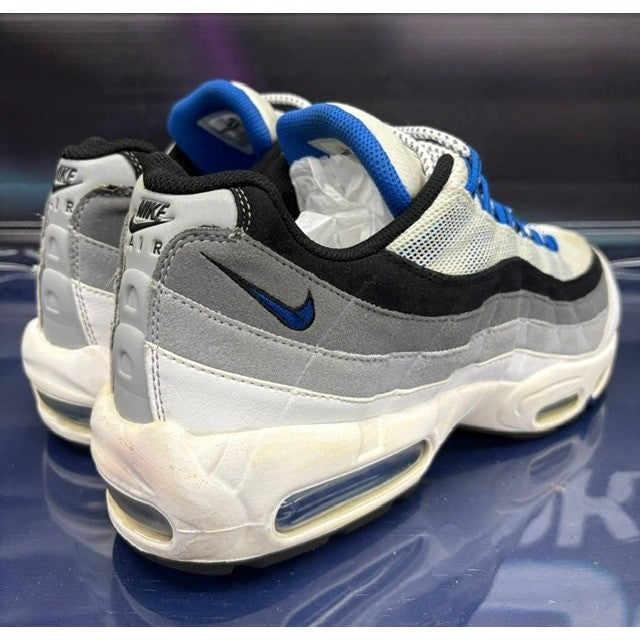 Nike Air Max 95 White Hyper Cobalt Blue (2014) 609048-108 Mens sneakers size 123