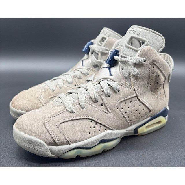 Air Jordan 6 Retro GS Georgetown Grey Basketball Sneakers Womens size 7 or 5.5Y0