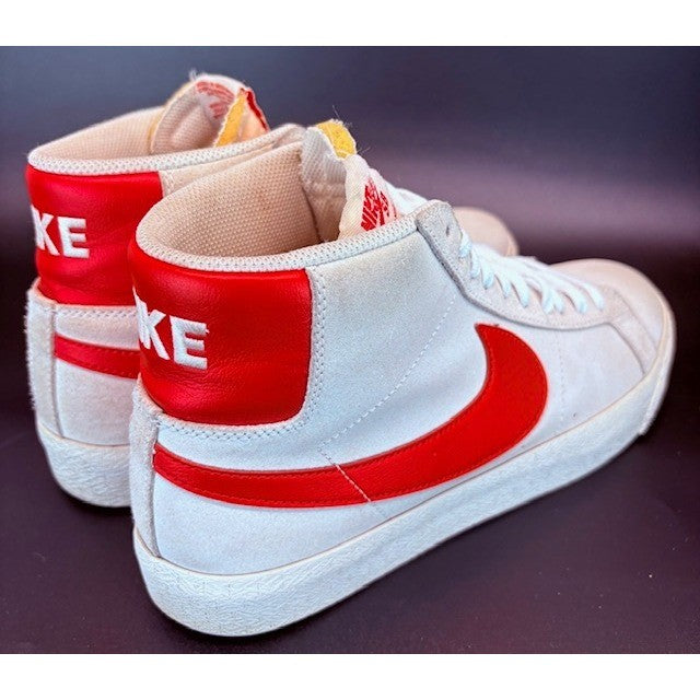 Nike SB Blazer Mid Suede Beige Mens size 10 sneakers mids summit lobster Red2