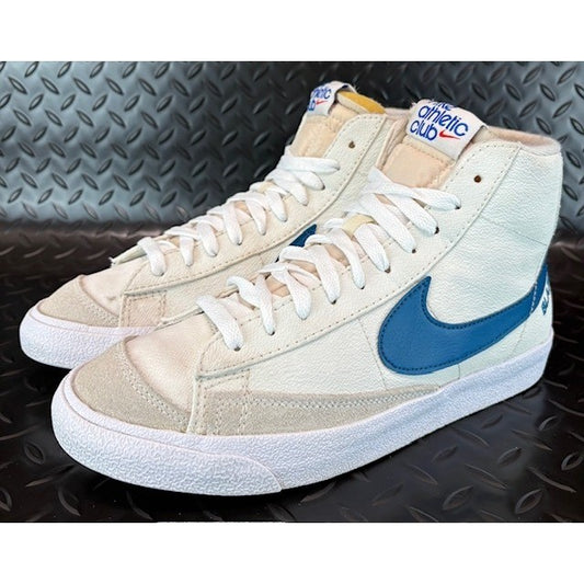 Nike Blazer Mid 77 Athletic Club White Marina Womens Leather sneakers size 9.50