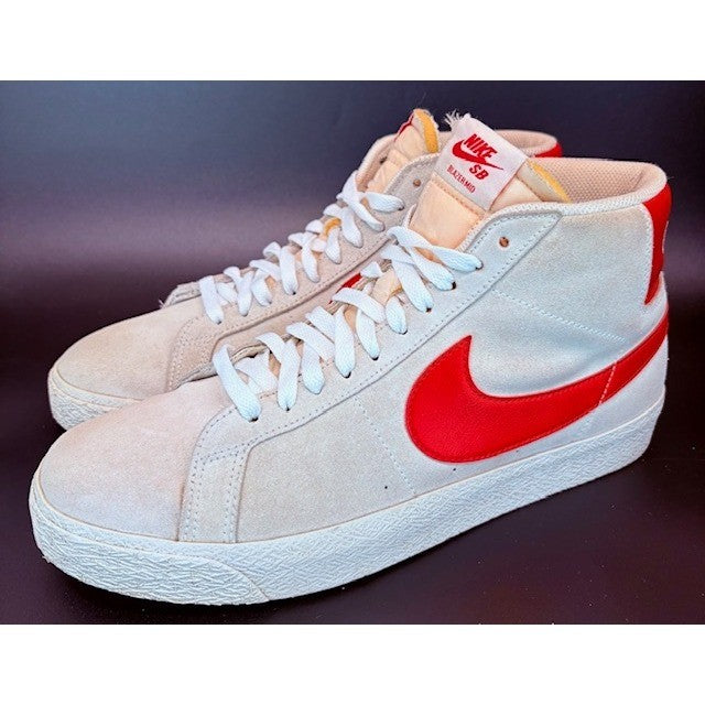 Nike SB Blazer Mid Suede Beige Mens size 10 sneakers mids summit lobster Red0