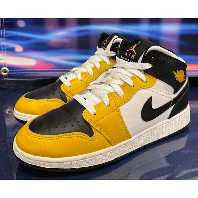 Jordan 1 Mid Yellow Ochre Grade School (2023) DQ8423-701 Kids sneakers size 7Y0