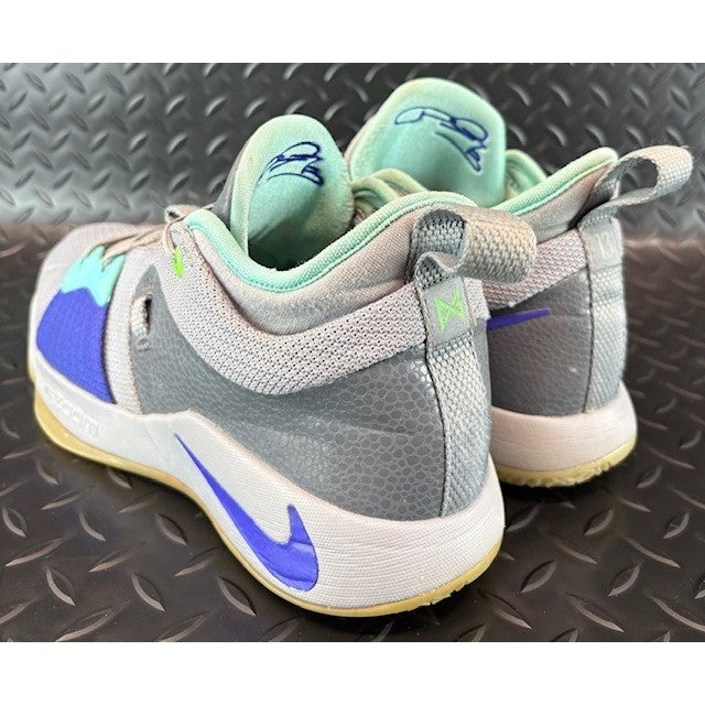 Nike PG 2 Pure Platinum Neo Turquoise Grey AJ2039-002 Mens sneakers size 8.53