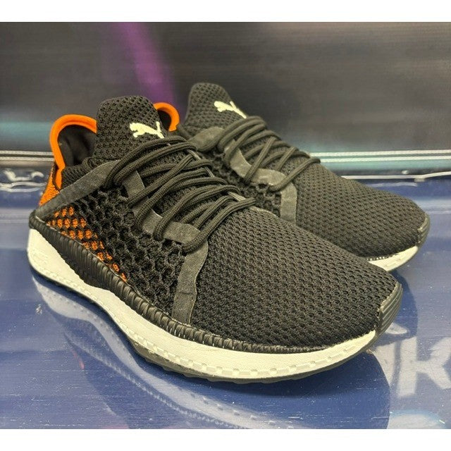 Puma Tsugi Netfit Black Orange (2017) 366162-02 Youth Sneakers size 6C1
