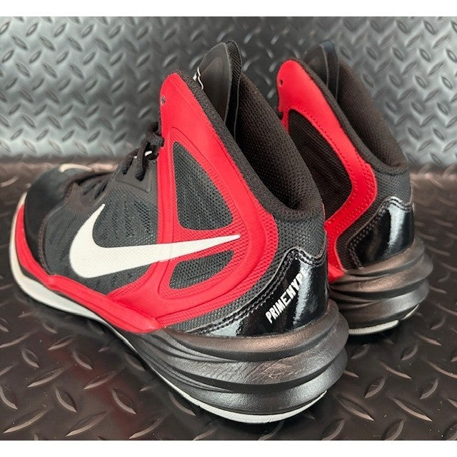 Nike Prime Hype DF Black Red Mens Basketball Shoes Sneakers size 8.53