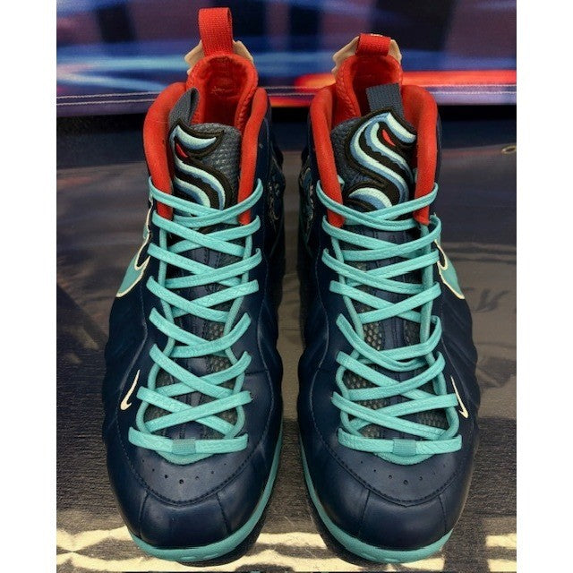 Custom Foamposites 32 of 68 pairs Navy Blue Red Kraken Mens sneakers size 144